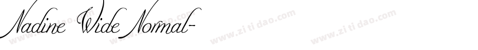 Nadine Wide Normal字体转换